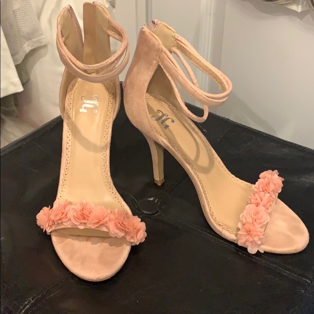 pink heels.